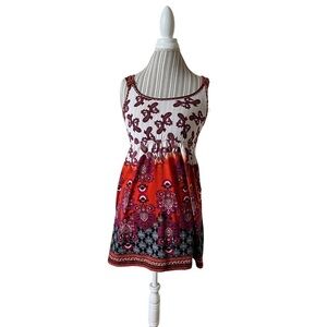 Multi floral tank top size M